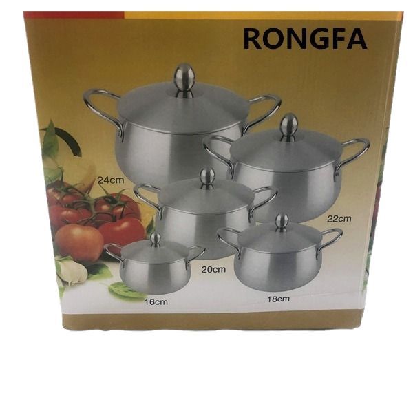 Factory price export10pcs aluminum pot packed with aluminum pots hot selling export pot suitkitchenware