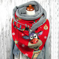 Export fashion buckle imitation cashmere printing scarf long scarf triangle scarf