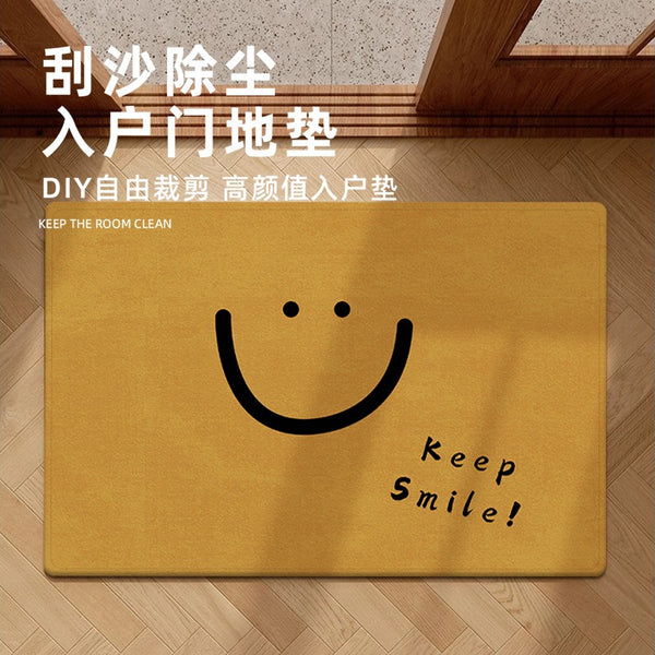 Entry door floor mat Entry door household floor mat 2024 wear-resistant entrance door carpet advanced sense non-slip and dirt-resistant door mat
