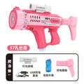 kids bubble machine fully automatic 57-hole space bubble gun colorful light boy girl toy gun outdoor