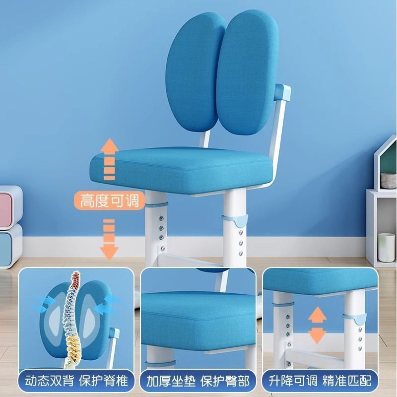 Kids study table bookshelf studentfor home desk desk suit adjustable adjustable drawer chair stool combination table