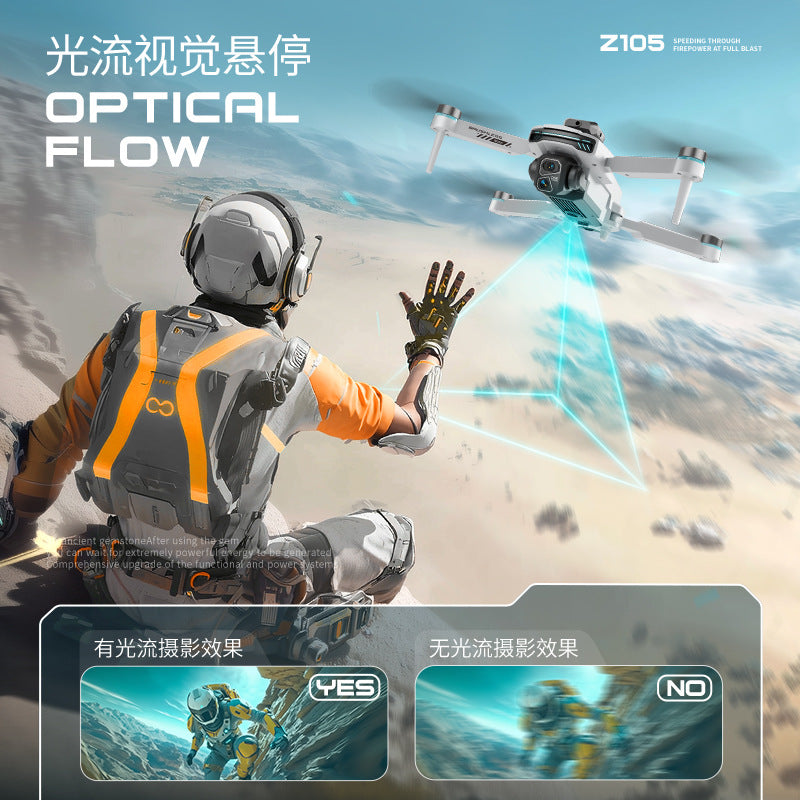 Z105 drone - brushless motor, large screen remote control, hd dual camera, extended flight time, intelligent obstacle avoidance, remote control aircraft