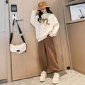 Girls' outfit set  new stylish autumn clothes two-piece set for girls, kids' spring and autumn fashionable loose-fit clothing for older children