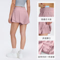 Summer quick-dry high-waisted workout shorts for women - lined, anti-exposure, lightweight, breathable yoga & fitness shorts d26011