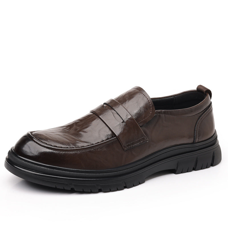 Men's leather shoes: new spring/autumn fashion, hot-selling british style, wedding, cross-border business casual, slip-on loafers