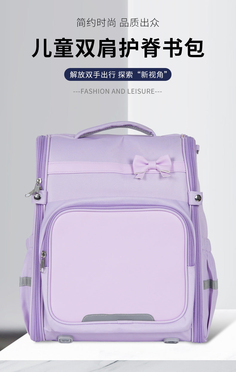 2024 new girls' elementary school backpack - grades 1-6, kids' ergonomic, lightweight, large capacity backpack