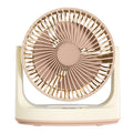 mini electric fan - high-velocity usb rechargeable desktop fan for office, dorm, and home use - circulation fan