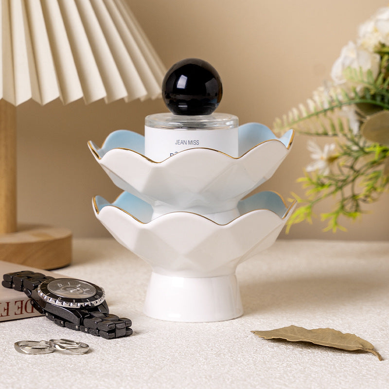 Stylishpopularclassy sense ceramic jewelry storage cup creative desktop ceramic ornaments goblet photo prop cup