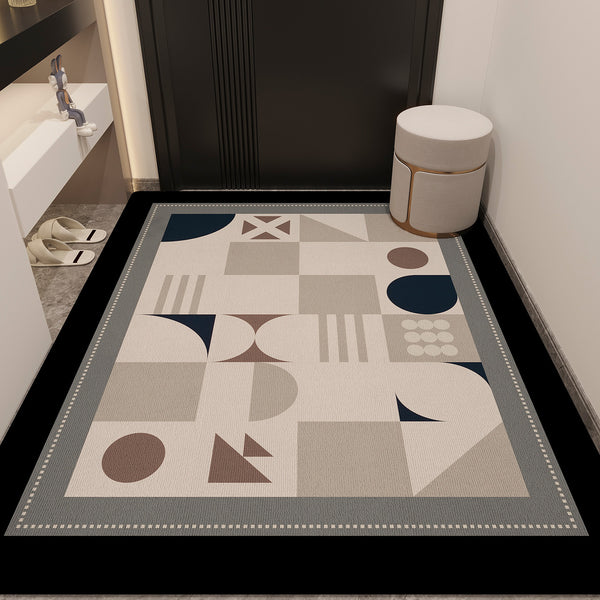 Cross-border modern simple wear-resistant door-to-door floor mat, dirt-resistant advanced door mat, door-to-door dust removal and anti-skid mat