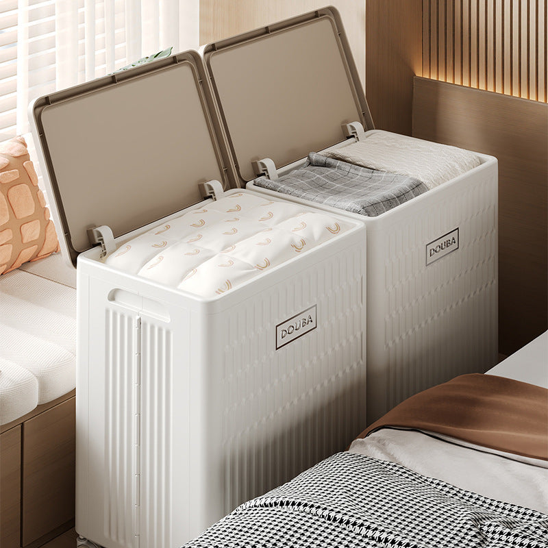 Folding storage box, dustproof large-capacity household clothing, toys, sundries, quilt storage, organizing box, flip-top bedroom