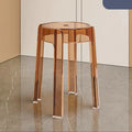 New arrival acrylic round stool popular chair plastic for homethickenedcasual modern office stacking dining chair stool