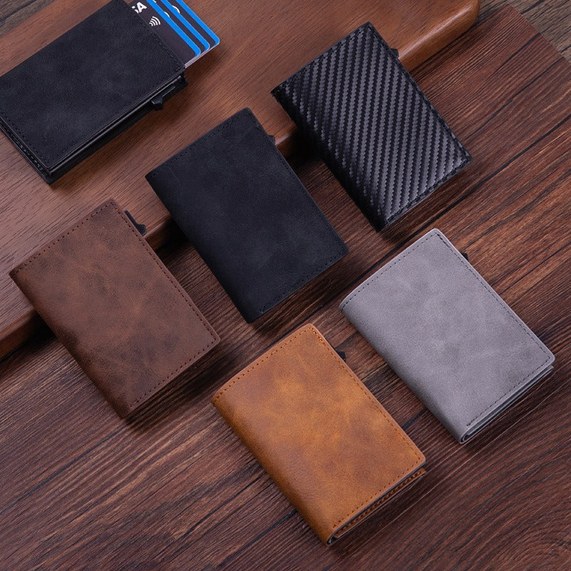 Manufacturer's change bag, leather anti-theft brush, card holder, gold card box, RFID wallet tracker, card bag, aluminum box wallet.