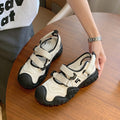Thick sole baotou sports sandals for women 2026new arrivalspring & fall breathable cut out mesh dad shoes