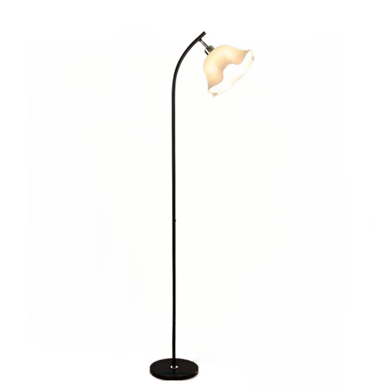 Living room floor lamp, cream style floor lamp next to the sofa, bedroom bedside lamp, petal atmosphere lamp, study decoration lamp