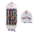 Kids' sleeping bag - foldable anti-kick quilt, children's sleeping bag with cartoon animal design and pillow