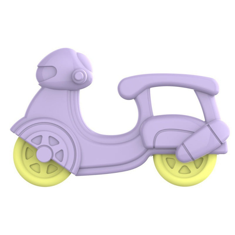 Cross-border  export newborn baby rattle soothing toy 0-1 year old tooth grinding stick boiled tooth glue manufacturer