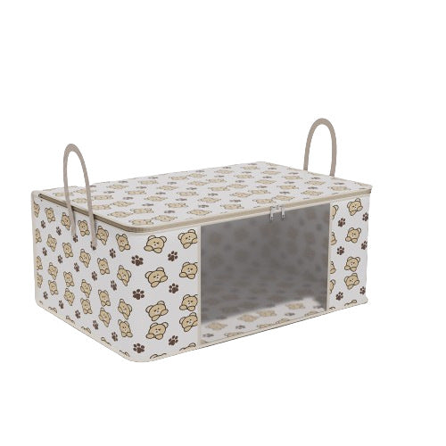 Printed bear moving bag 140g thickened non-woven duffel bag household quilt clothes sundries storage bag