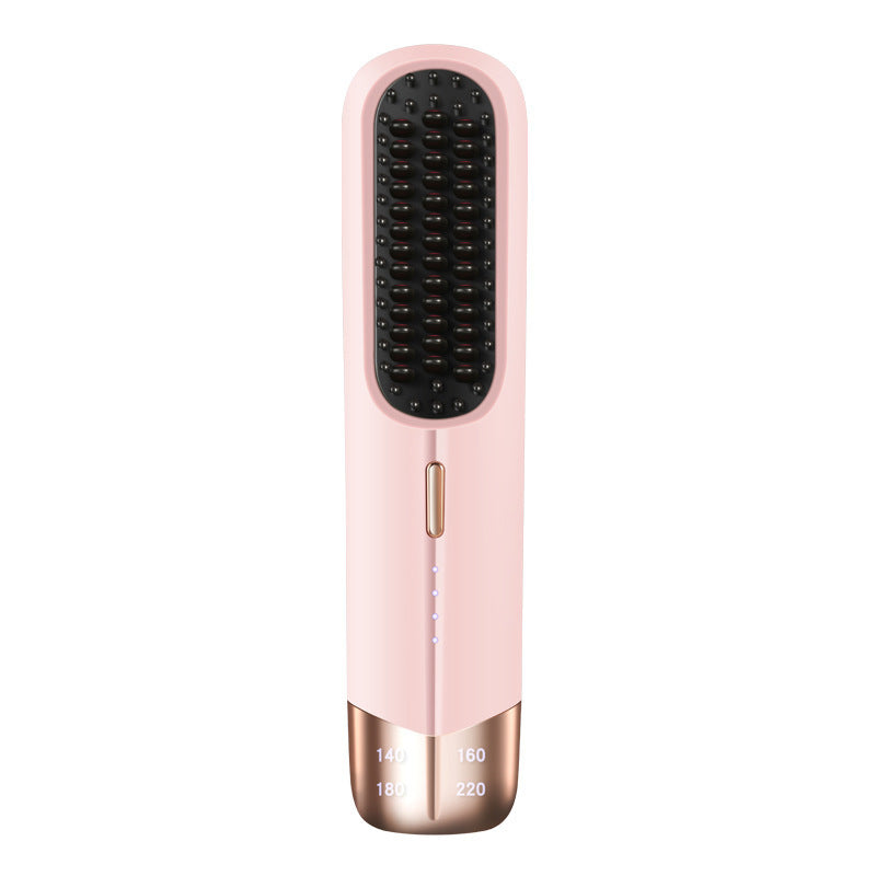 new wireless hair straightening comb - negative ion, damage-free, mini & portable electric hair straightener, hair straightening gadget