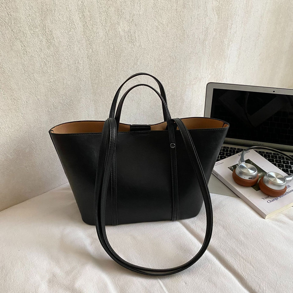 retro bag women's new arrivalfall and winter atmosphere large capacity bucket bag classy sense accessible luxury mother-in-law shoulder bag