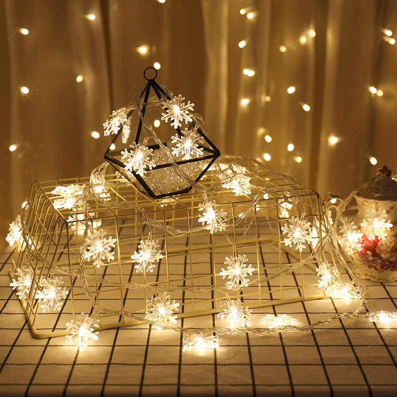 LED snowflake light string Christmas decoration lighting full sky star light string Christmas tree decoration lights  wholesale