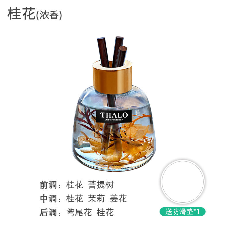 Factory direct wholesale, tiktok trending, high-end car air freshener diffuser. long-lasting, fresh scent with rattan reeds and dried flowers to eliminate odors