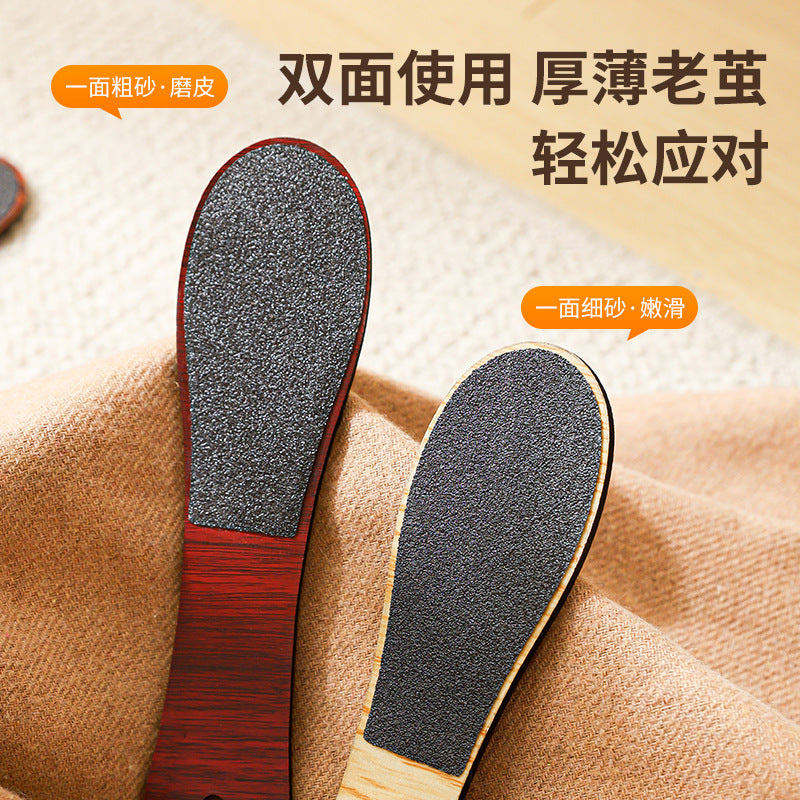 Disposable pedicure tool - exfoliating foot file for home use - heel scraper, foot pad polisher, foot file