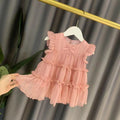 Girls'  new summer collection: stylish princess dress for baby girls, fluffy tutu skirt, toddler and little girl dress, lightweight infant dress