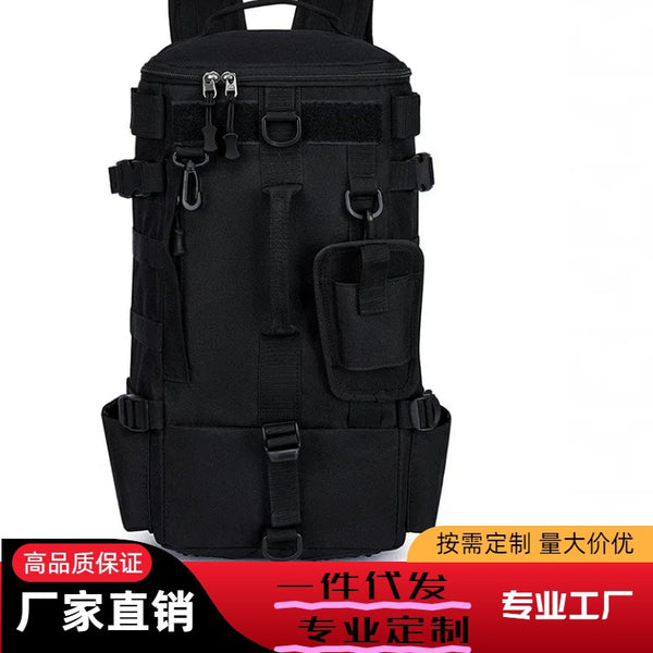 Waterproof outdoor fishing bag Multifunctional portable fishing gear bag with fishing rod bracket Large capacity outdoor travel mountaineering bag