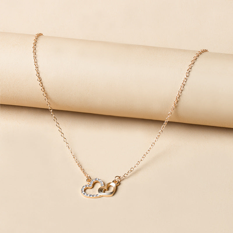 Wholesale heart necklaces - european & american style, autumn/winter jewelry, women's elegant, fashionable, minimalist, light luxury, high-end sweater chains