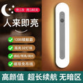 Smart sensor night light - automatically lights up when motion is detected, perfect for bedrooms, hallways, and corridors. ideal for bedside use and nighttime illumination. rechargeable with ultra-long battery life