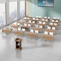 Saint li folding conference table - minimalist modern design, modular and mobile, splicing training table and chairs for educational institutions and learning environments