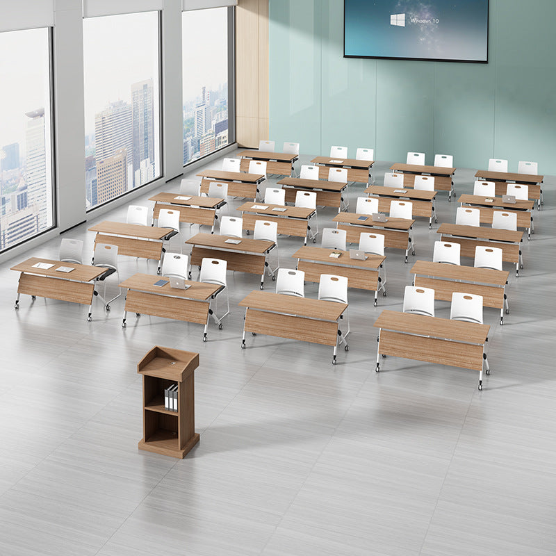 Saint li folding conference table - minimalist modern design, modular and mobile, splicing training table and chairs for educational institutions and learning environments