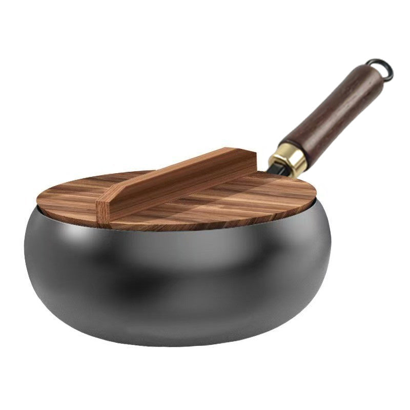 Cross-border explosion Mini small iron pan Small wok Household wok Uncoated pan Ancient belly pan