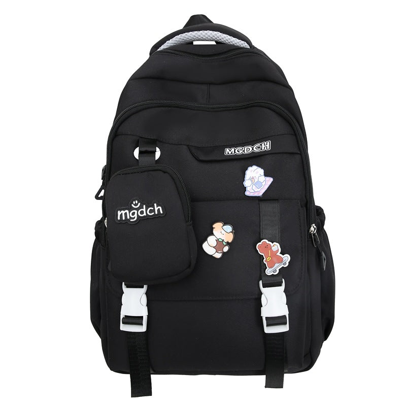 School bag, backpack, boys, junior high school students, large capacity, light travel, female college students 2024 new fashion backpack