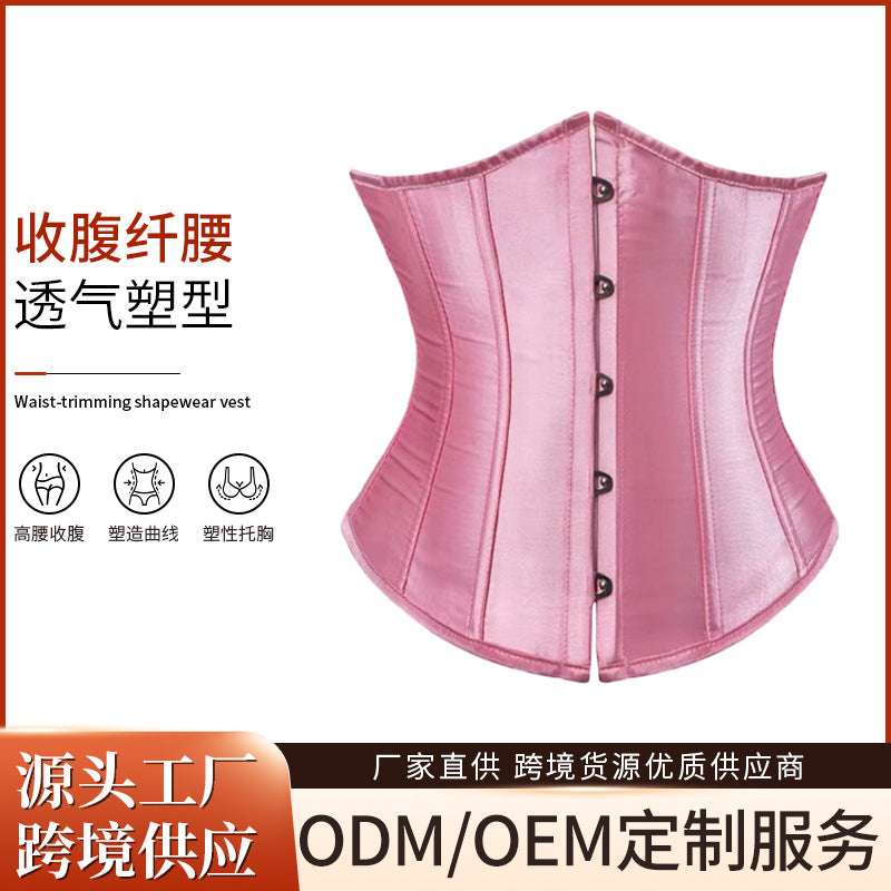 Corset simple waist corset slightly fat new arrivalk-style breathable sexy shaping tops rubber bone jacquard waist clip
