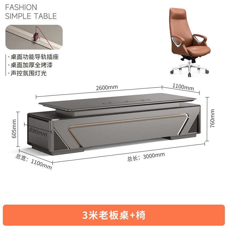 Saint li paint boss table technology sense executive table casual modern classy paint president table office desk and chair