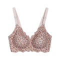 fashionbest selling leopard print plus size seamless intimates jelly glue soft support push up plus size bra bra