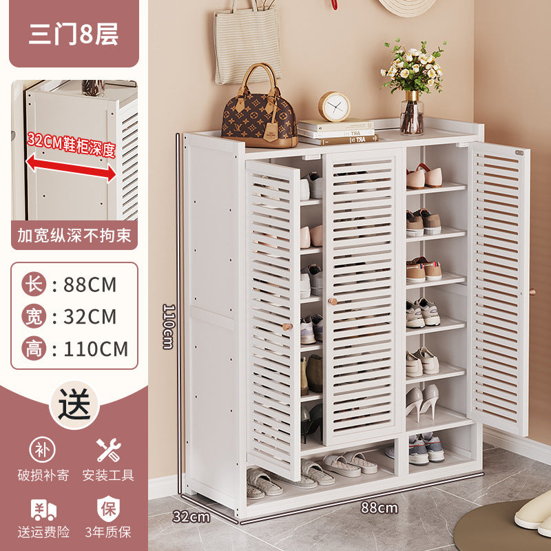 Simple shoe rack at home, large-capacity shoe cabinet at the door, cabinet for storing shoes, dustproof 40 pairs of shoes, new door cabinet