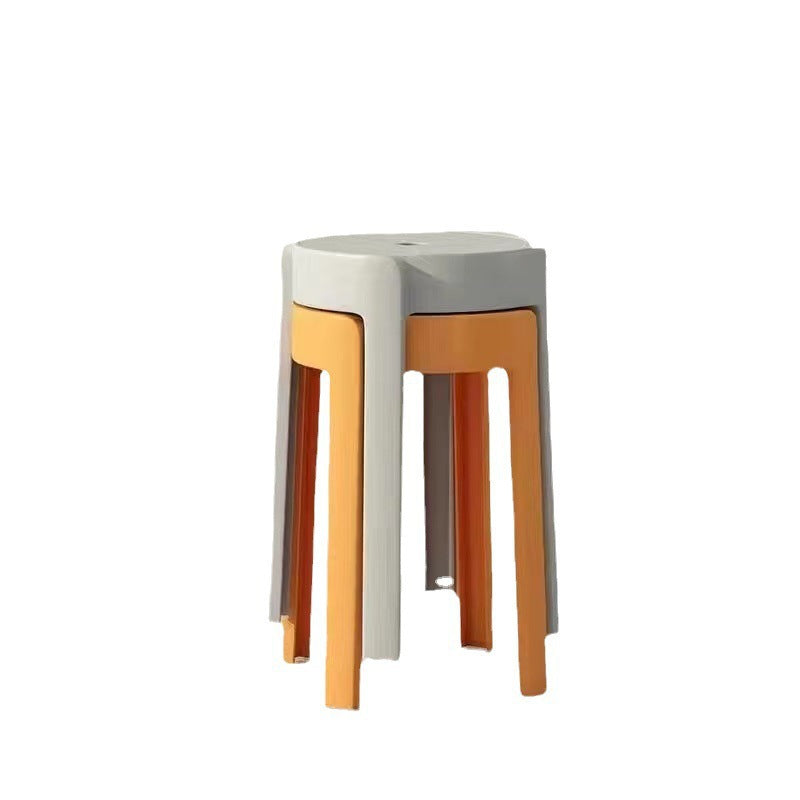 Thickened plastic stool for home strong and durable extra thick stackable casual modern windmill stool spare bench chair