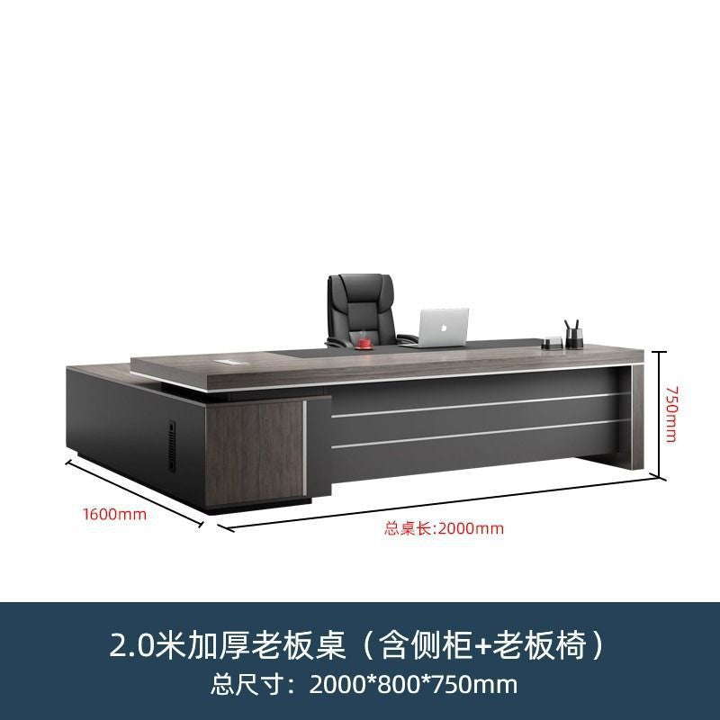 Saint li office desk - luxurious executive office desk and chair set - minimalist modern ceo desk - cross-border e-commerce