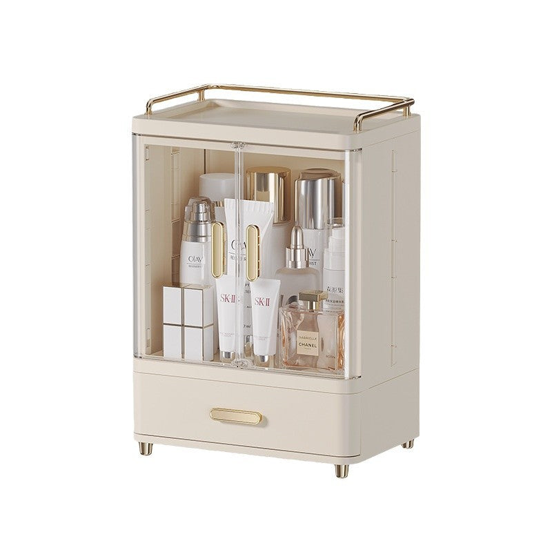 Cosmetics Storage Box Drawer Puff Lipstick Skin Care Products Desktop Premium Sense Transparent Dust Dresser Shelf