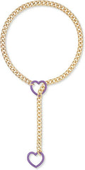 Purple love and gold chain