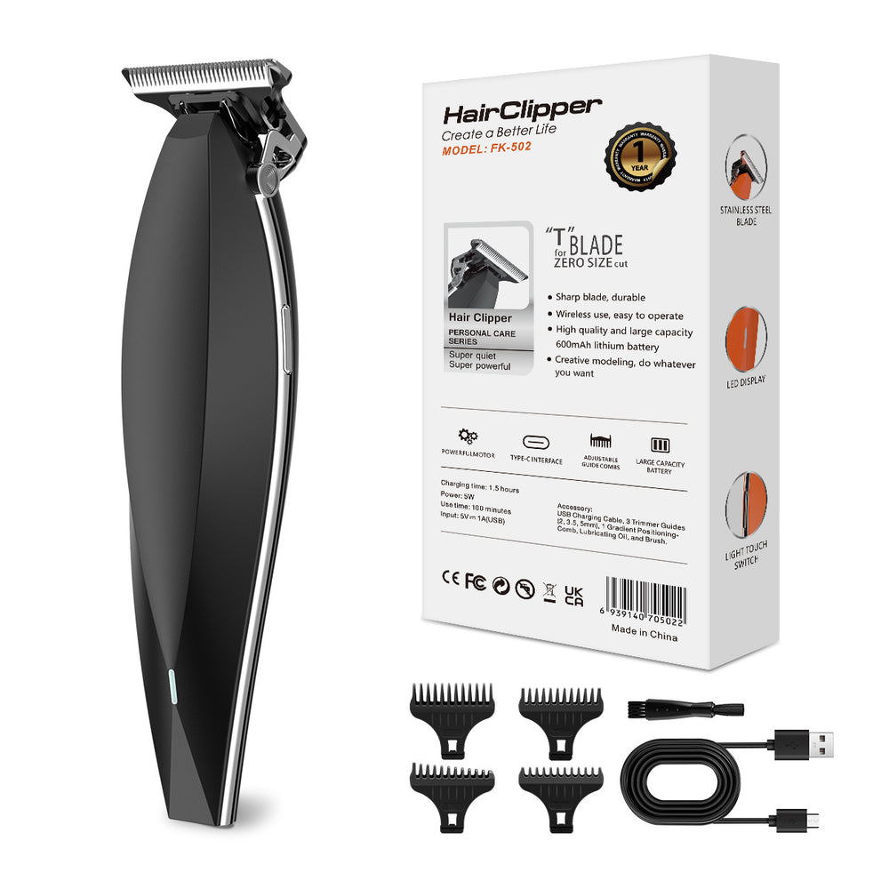 electric hairdresser for home push white oil head electric clipper fast charging shaving hair carving scissors pusher charging