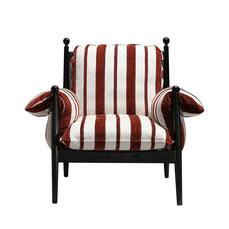 Red wu chair single sofa chair down detachable washable retrob&b designer living room lazy casual chair