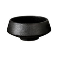 Ins creative ceramic rice bowl black frosted high-leg for home soup bowl restaurant noodle bowl dessert bowl ceramic tableware