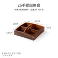 Portable four-compartment fruit plate 26x26x9