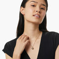 2024 new arrival stereo heart-shaped peach heart pendant fashioncasual paper clip chain necklace