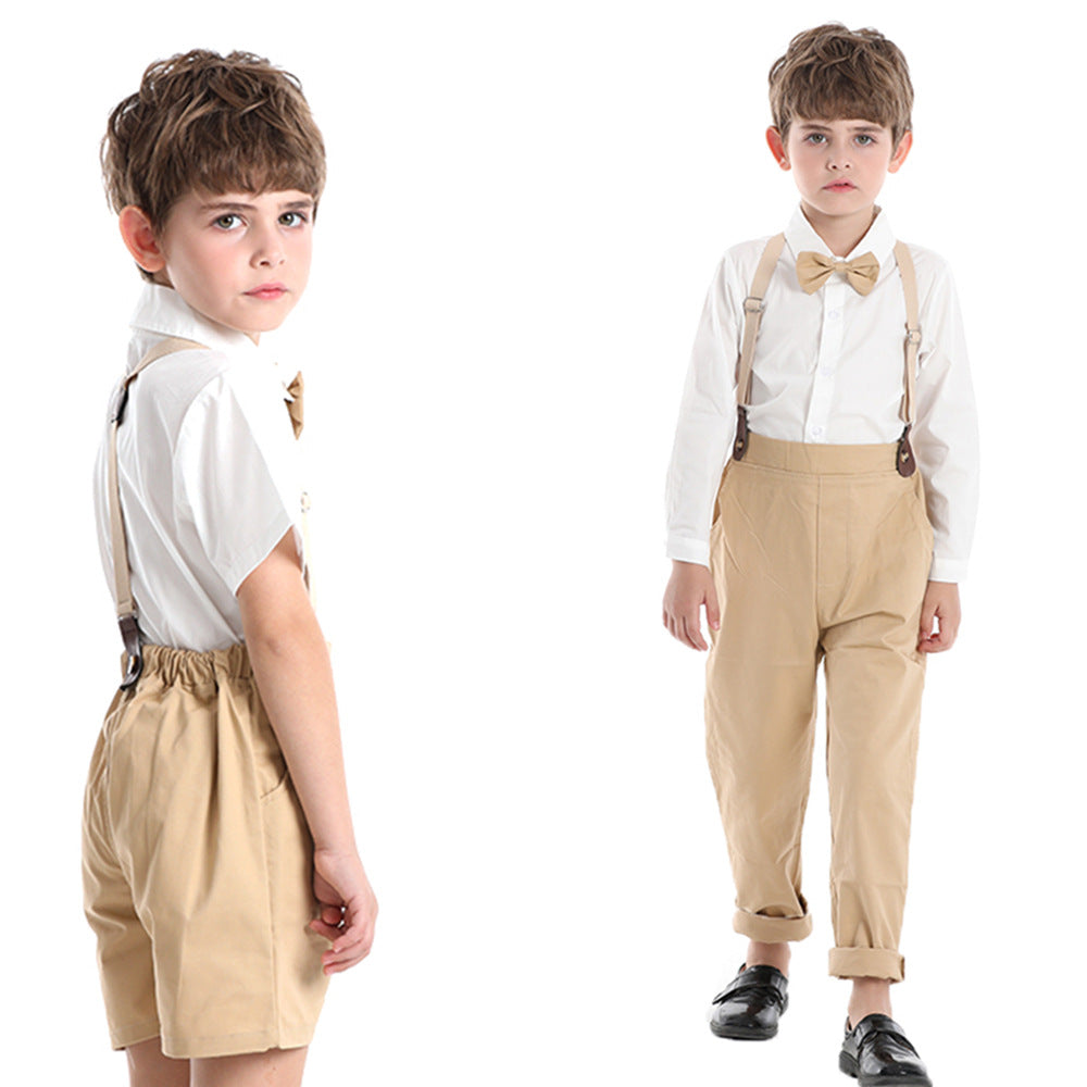 Source factory children's clothing sample customization kids gentleman's first birthday dress oem small order personalized wholesale boys suit