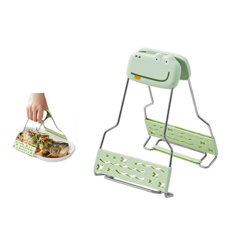 Silicone non-slip oven mitts three-piece kitchen clip bowl clip suit dish steamer for home clip tool