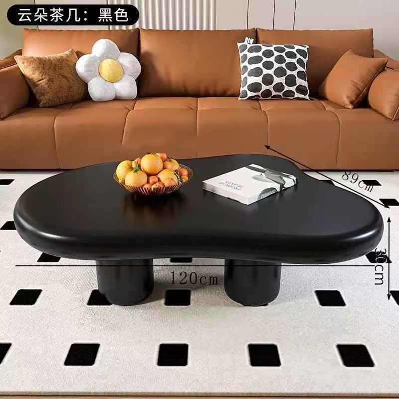 Cloud coffee table cream style scandinavianshape small tea table living room for homepopular small apartment modern casual coffee table